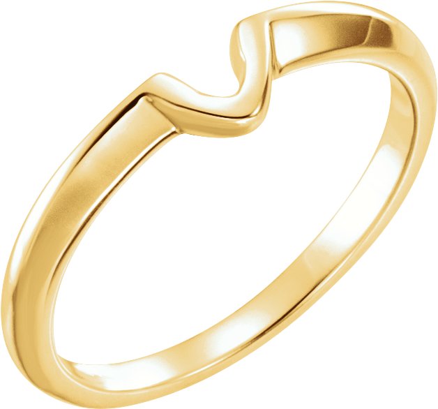 14K Yellow .50 CT Band for Solitaire Mounting