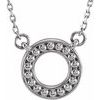 Sterling Silver Beaded Circle 16 18 inch Necklace Ref. 12732739