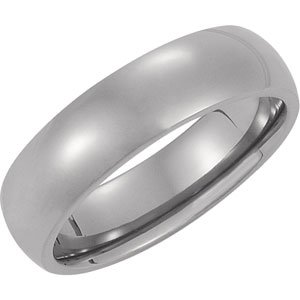 Titanium 6 mm Domed Band Ref 2914246