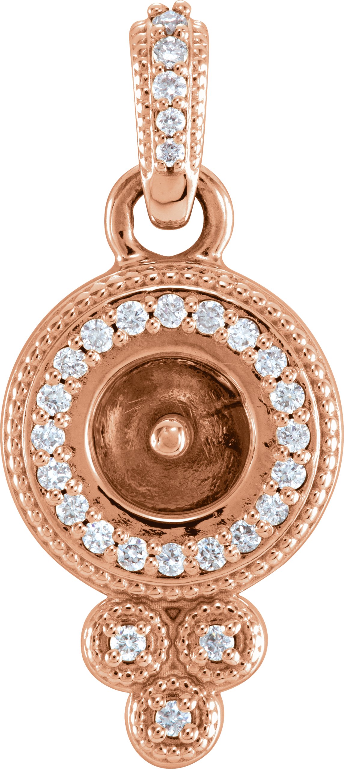 Halo-Style Pearl Pendant