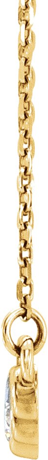 14K Yellow 1/6 CTW Natural Diamond 16-18 Necklace