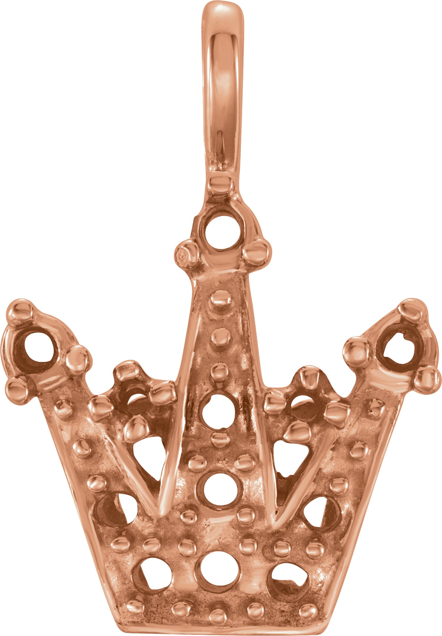 Accented Crown Pendant