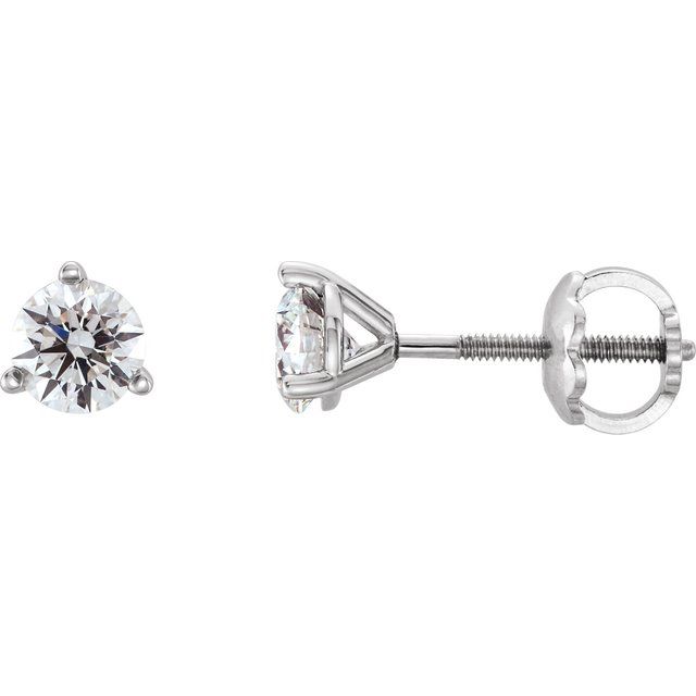 Platinum 1/4 CTW Natural Diamond Earrings
