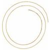 14K Yellow 1.4 mm Diamond Cut Cable 18 inch Chain Ref 9913002