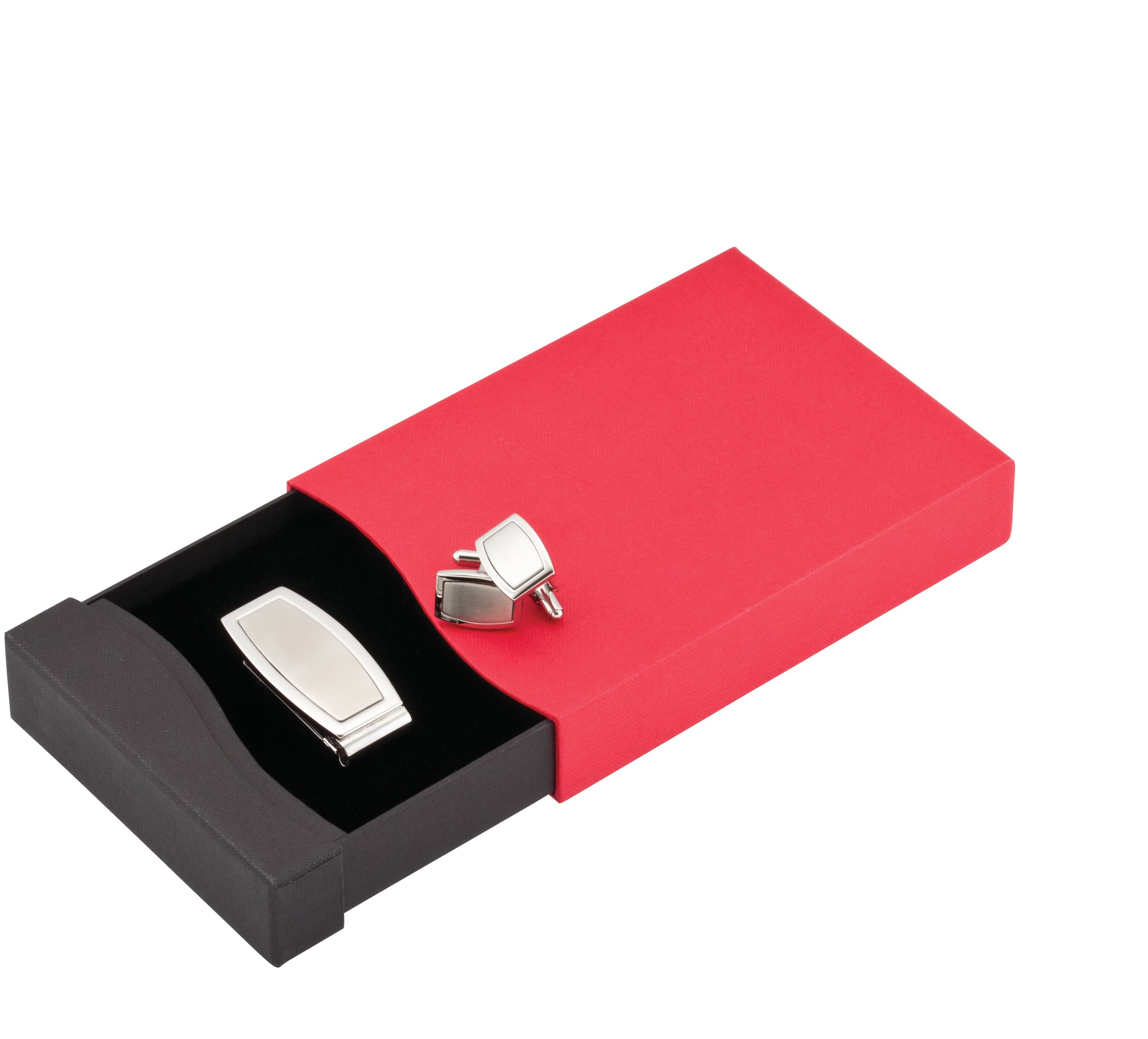 Men's Money Clip & Cuff Links Ensemble with Box