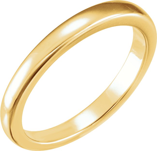 14K Yellow Solstice Solitaire® #13-1.5-2.0 CT Tapered Bombé Matching Band