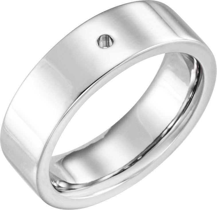 Accented Comfort-Fit Flat Band
