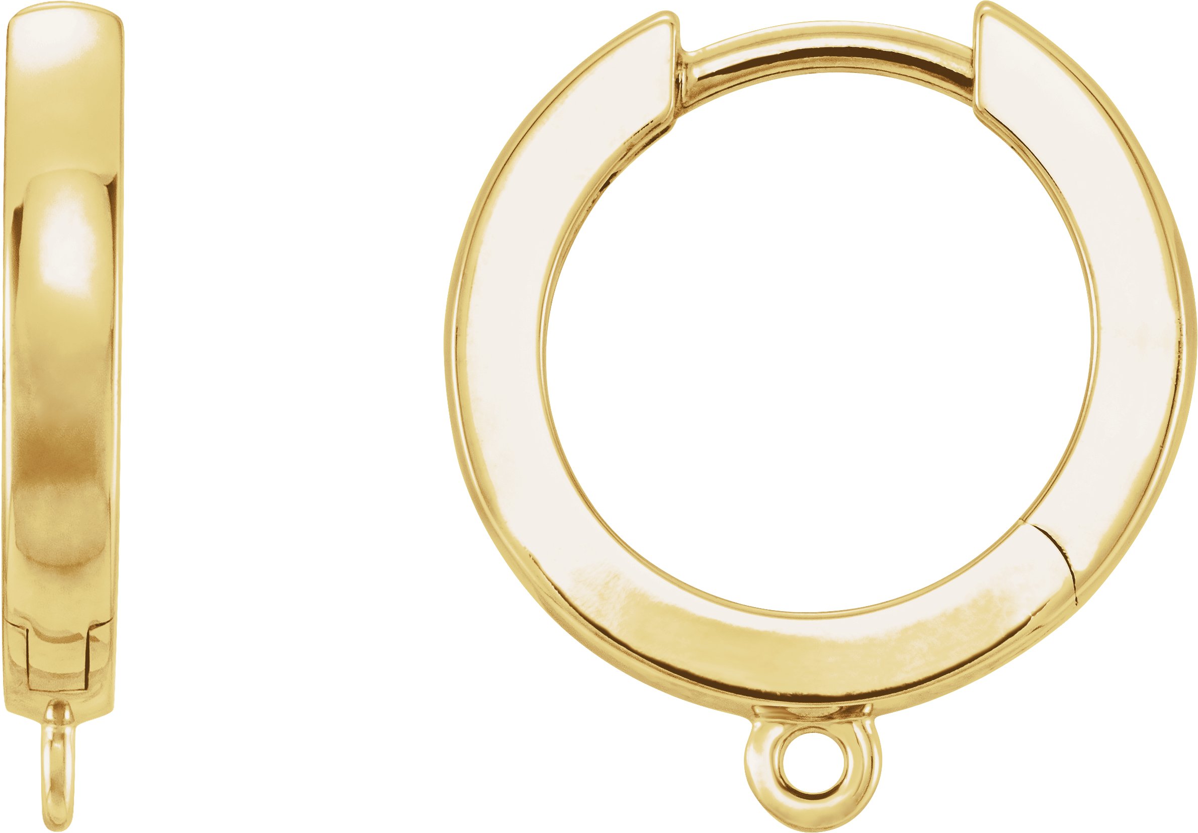 Hinged Hoop Earring Top