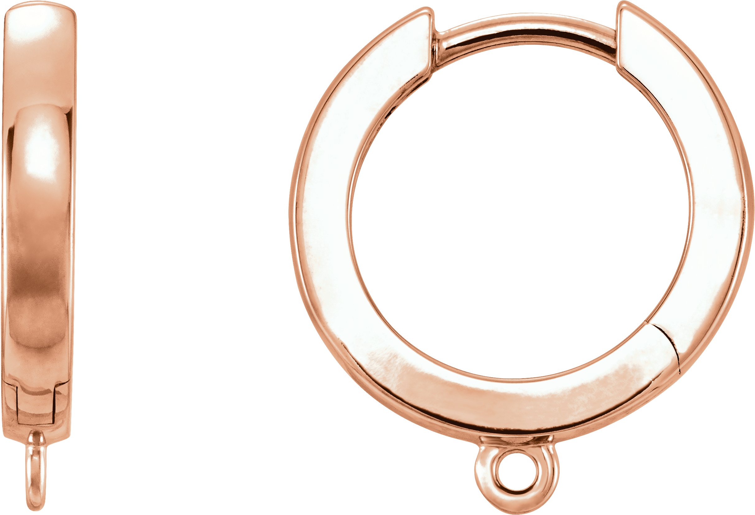 Hinged Hoop Earring Top