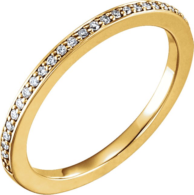 14K Yellow .125 CTW Diamond Band Ref 2975942