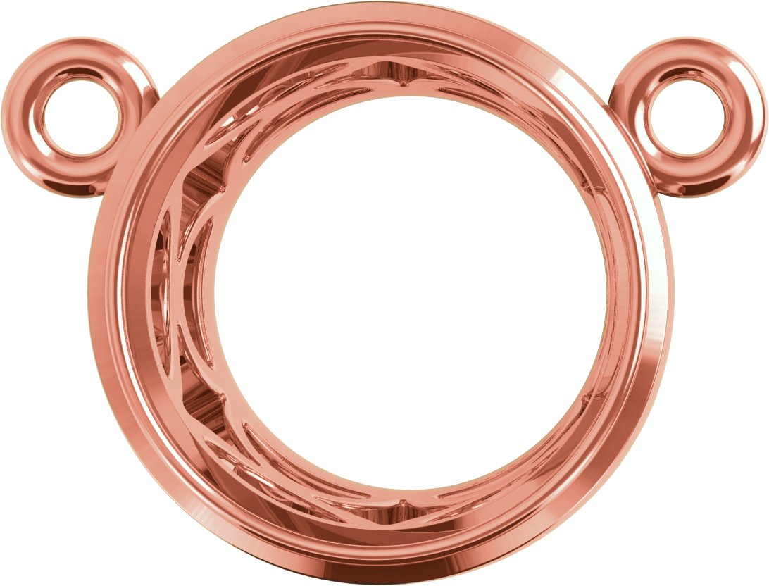 Round Bezel-Set Necklace Center