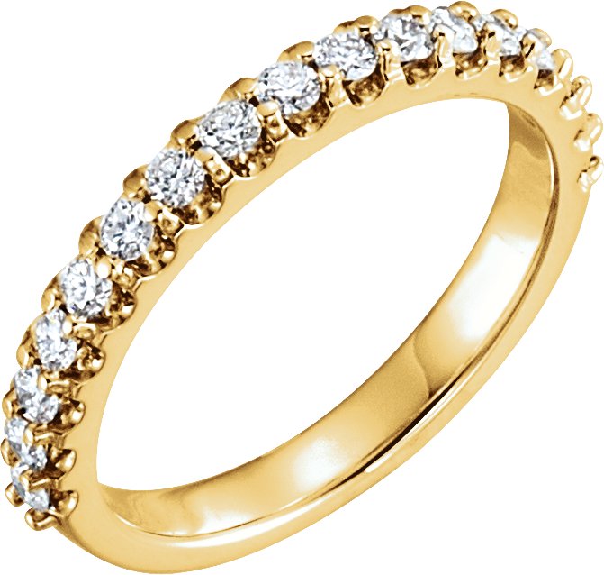 14K Yellow 1/2 CTW Natural Diamond Band