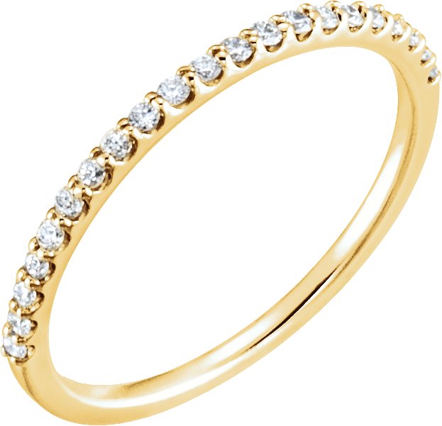 14K Yellow 1/5 CTW Natural Diamond Band