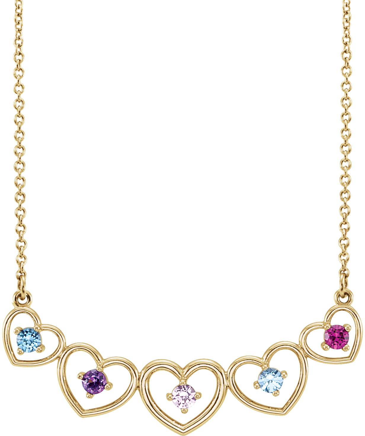 Family Heart Necklace or Center