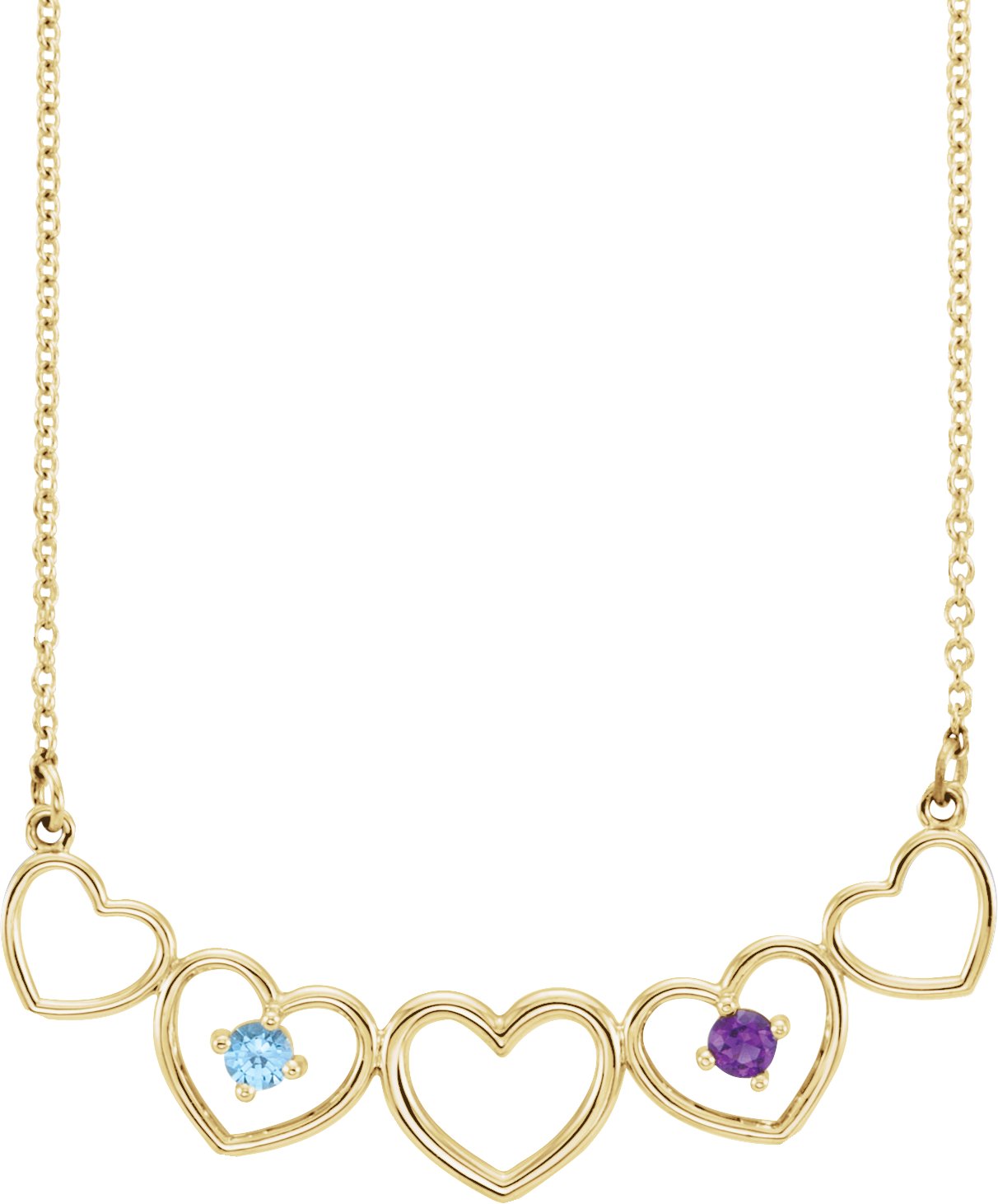 Family Heart Necklace or Center