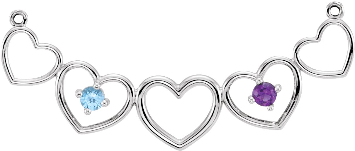 Family Heart Necklace or Center