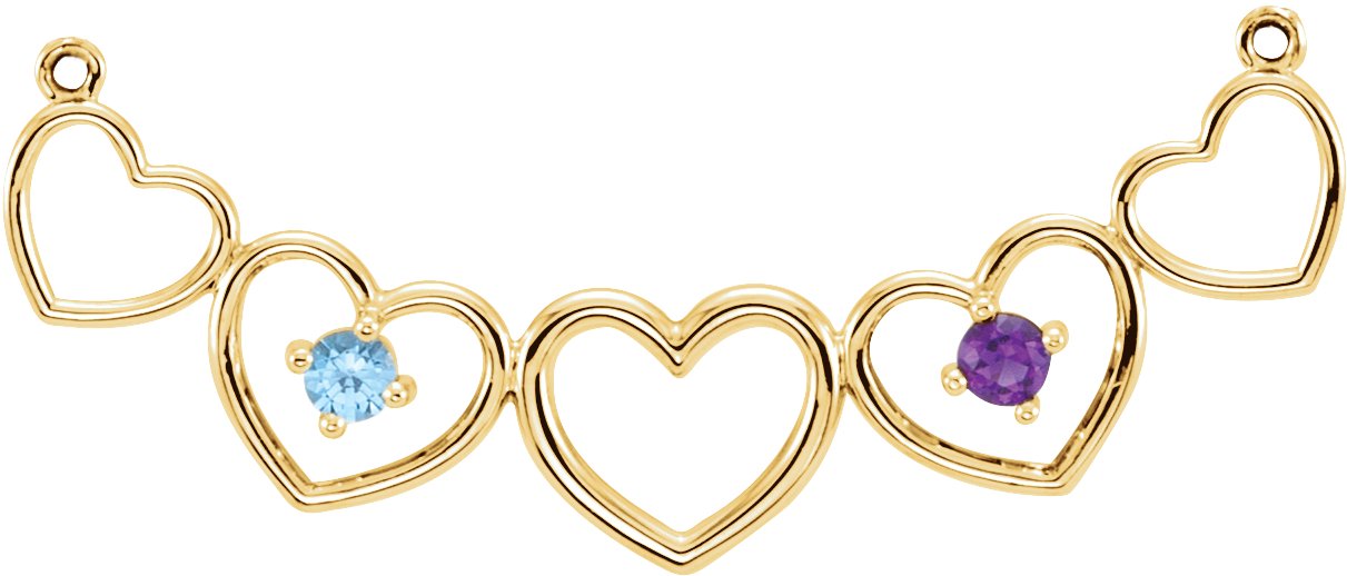 Family Heart Necklace or Center