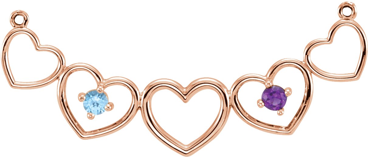 Family Heart Necklace or Center