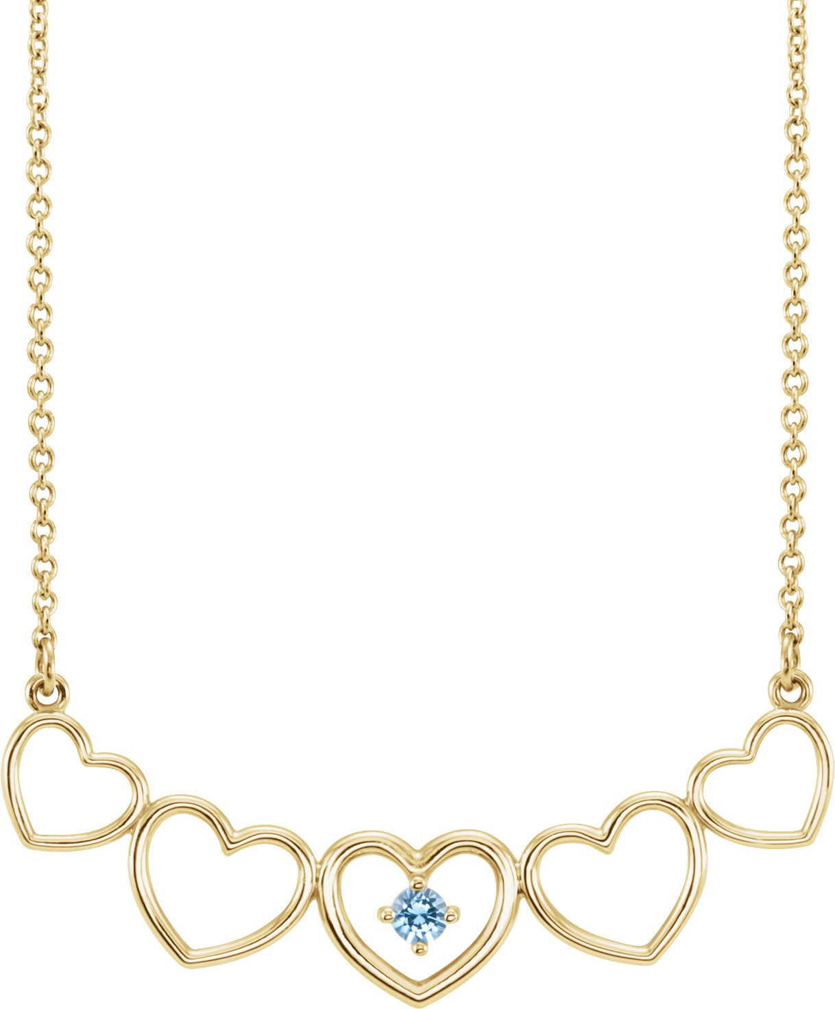 Family Heart Necklace or Center