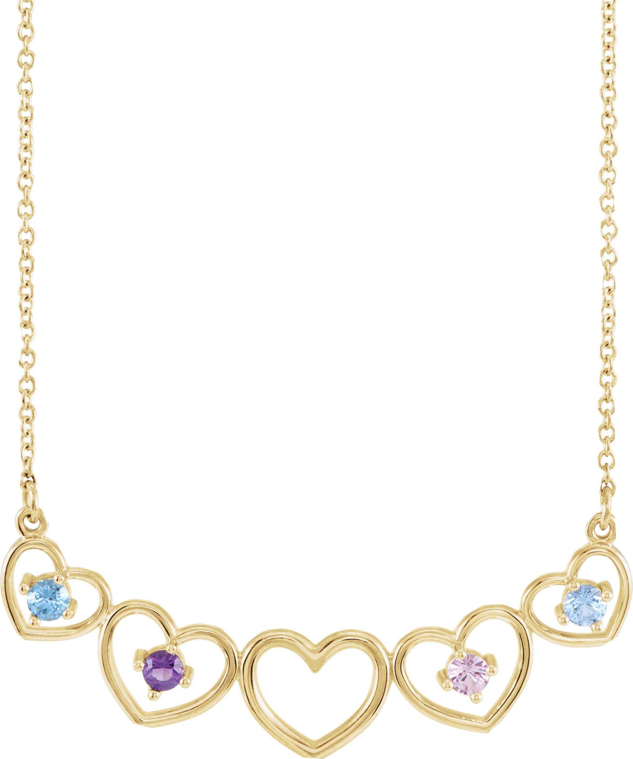 Family Heart Necklace or Center
