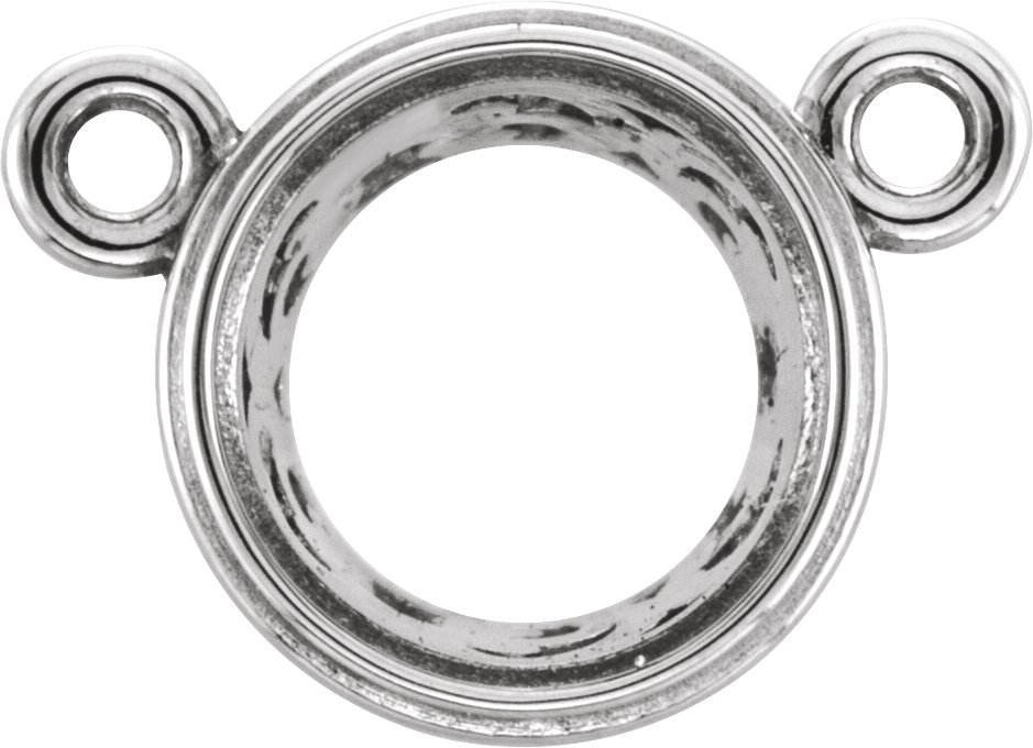 Round Bezel-Set Necklace Center