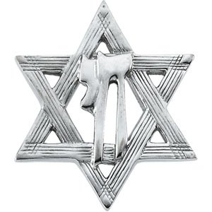 Star of David Chai Lapel Pin
