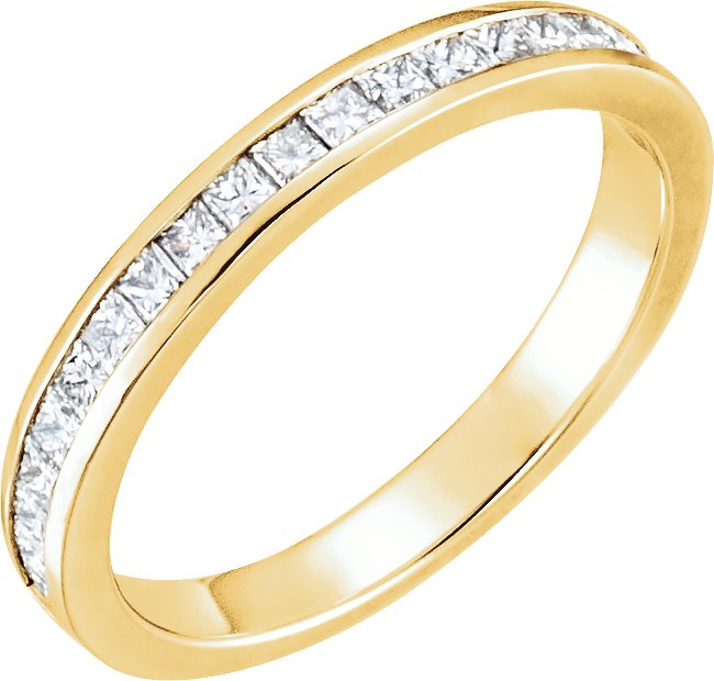 14K Yellow 1/2 CTW Natural Diamond Band