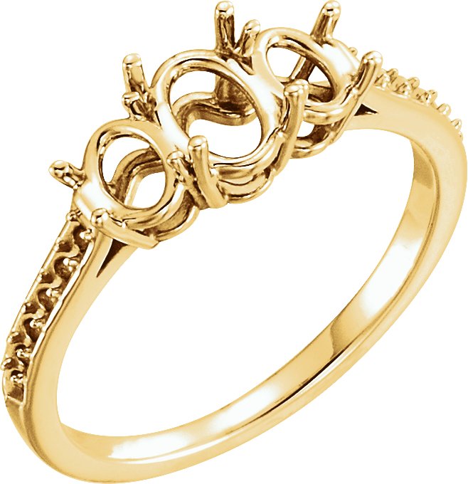 Three-Stone Engagement Ring or Band