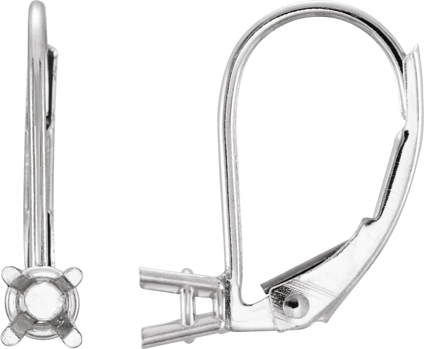 Round 4-Prong Earrings