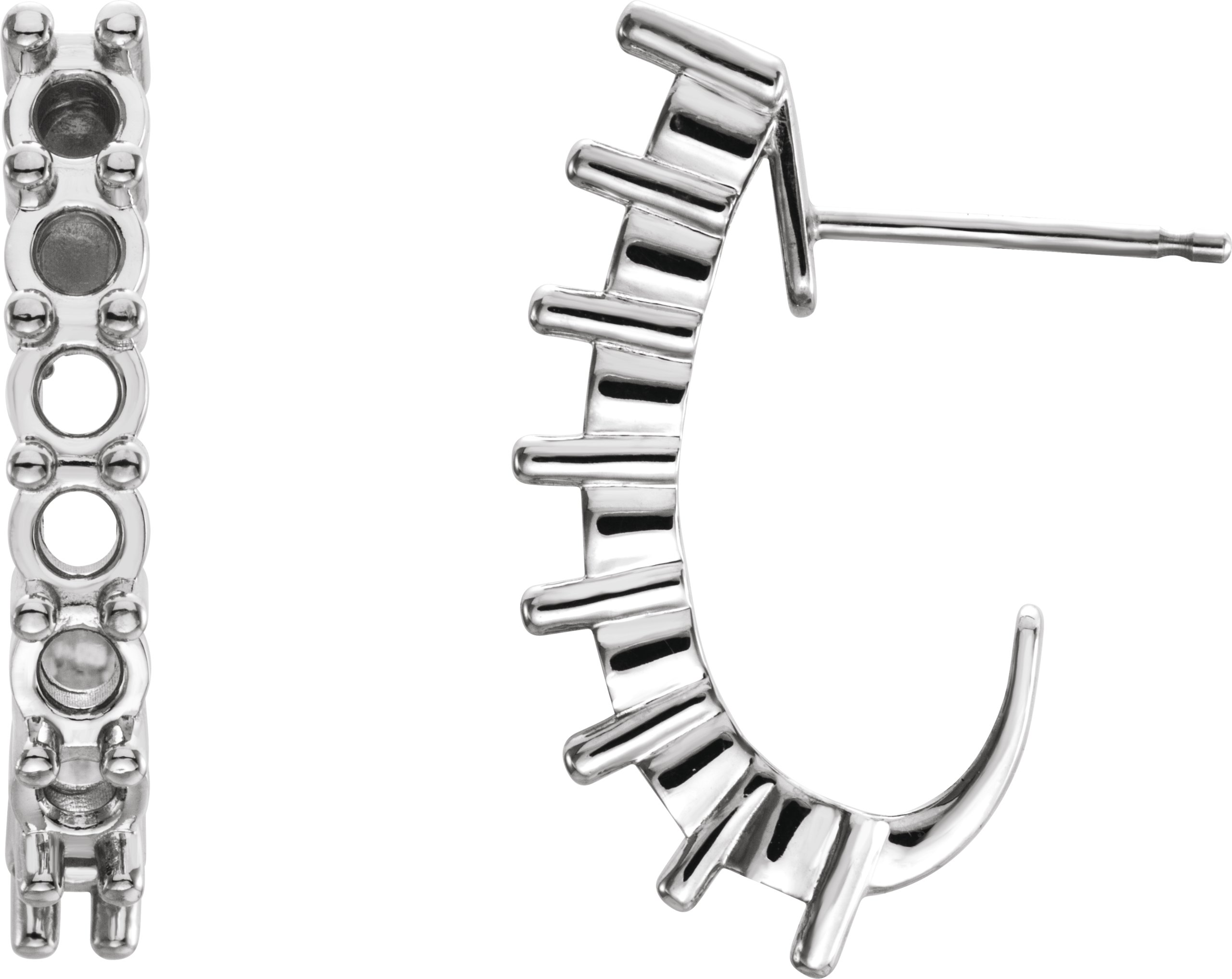J-Hoop Earrings
