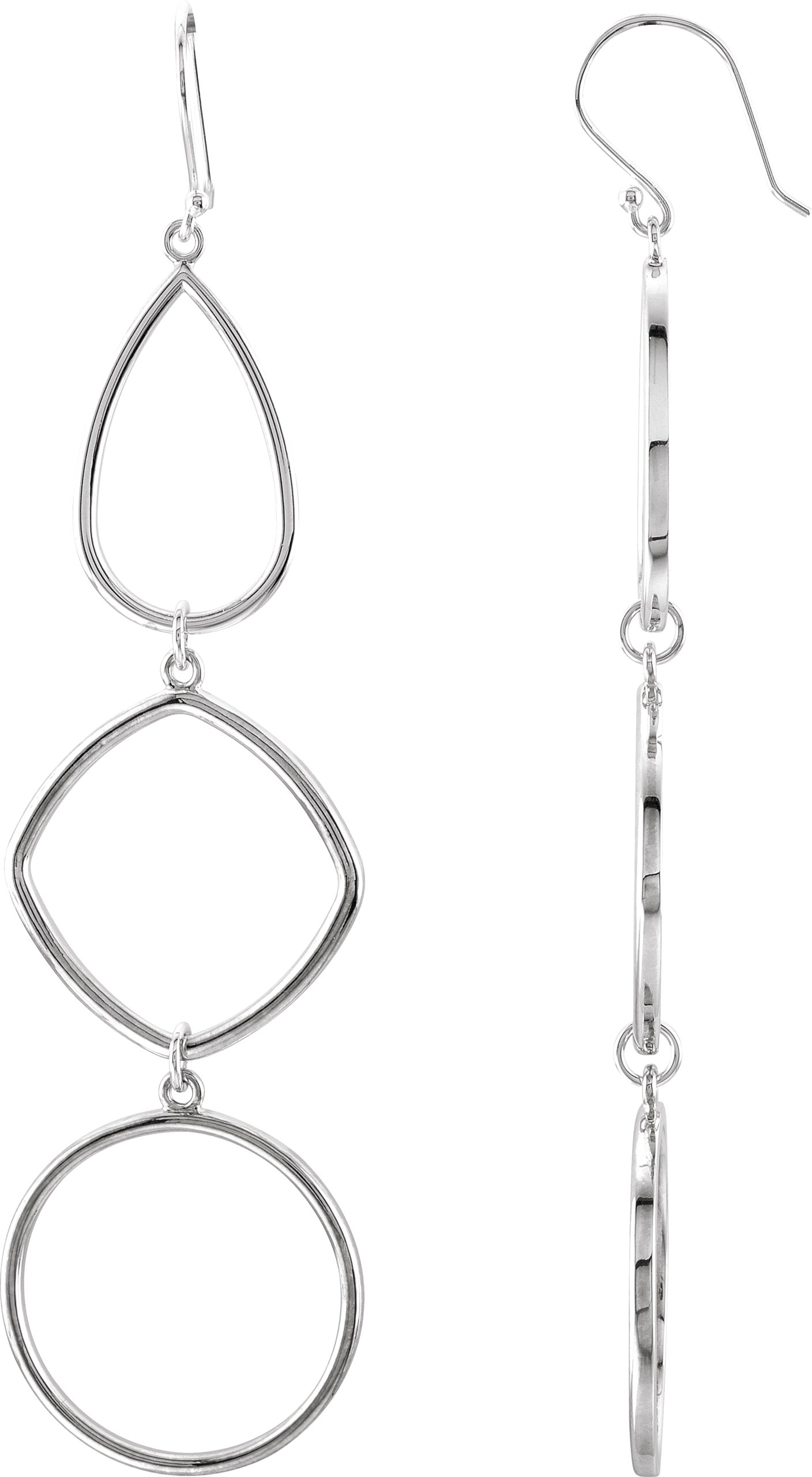 Geometric Earrings – Sterling Silver