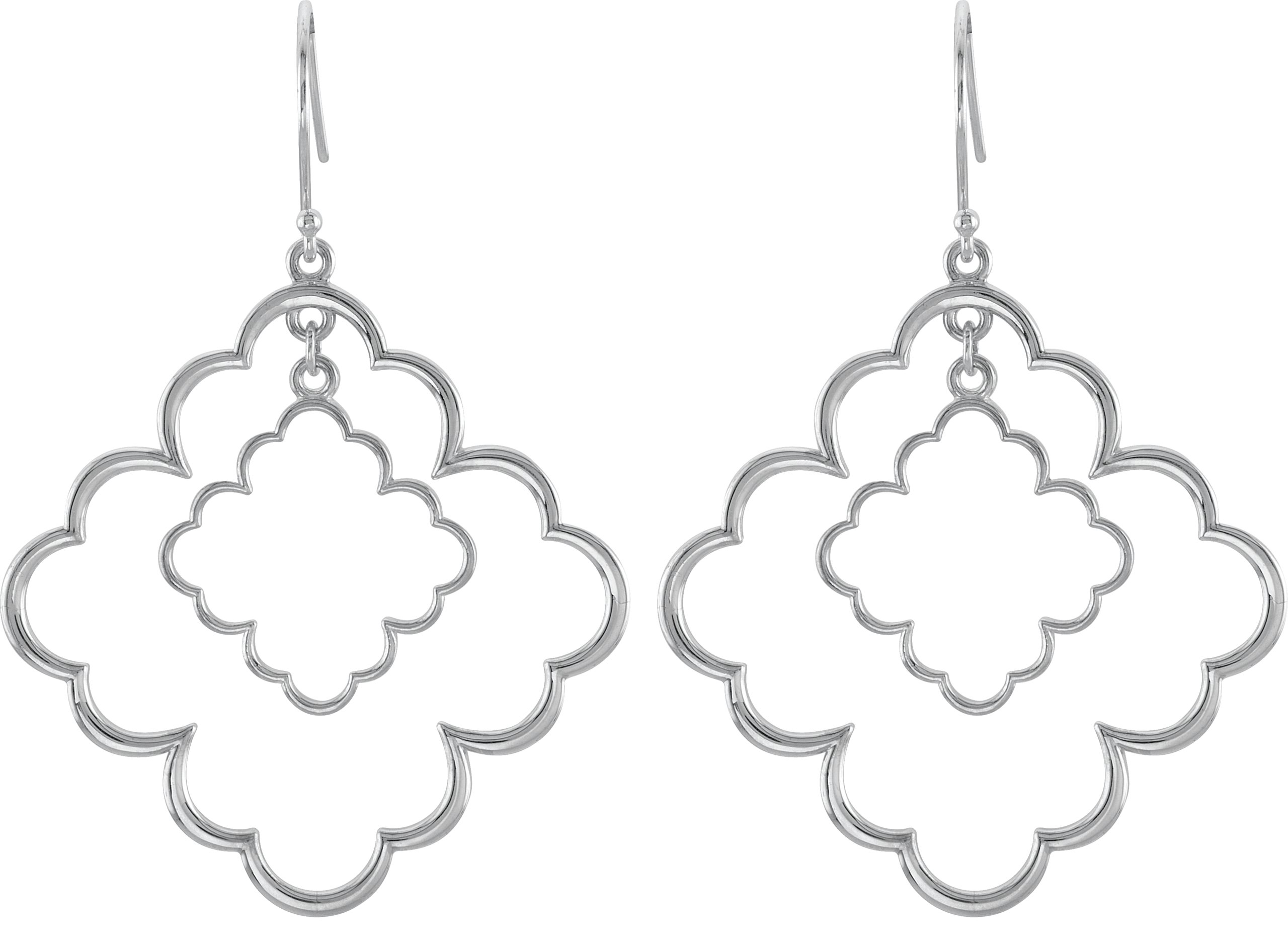 Decorative Earrings – Sterling Silver