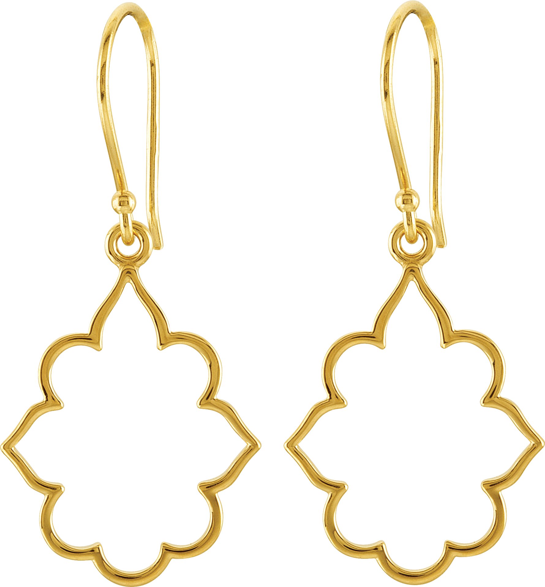 14K Yellow Decorative Earrings