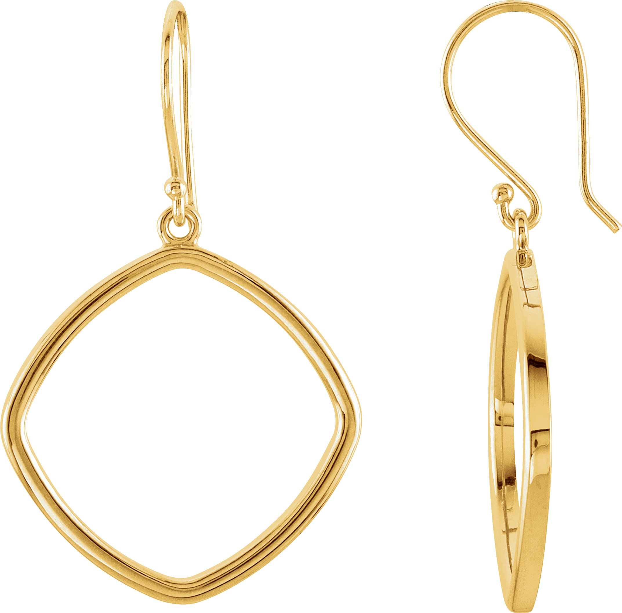 14K Yellow Decorative Earrings