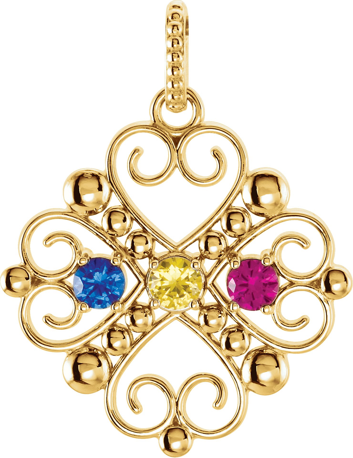 Family Heart Pendant