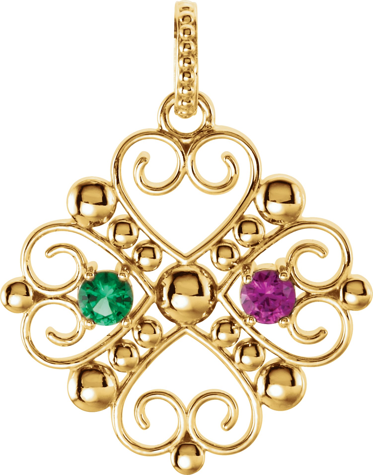 Family Heart Pendant