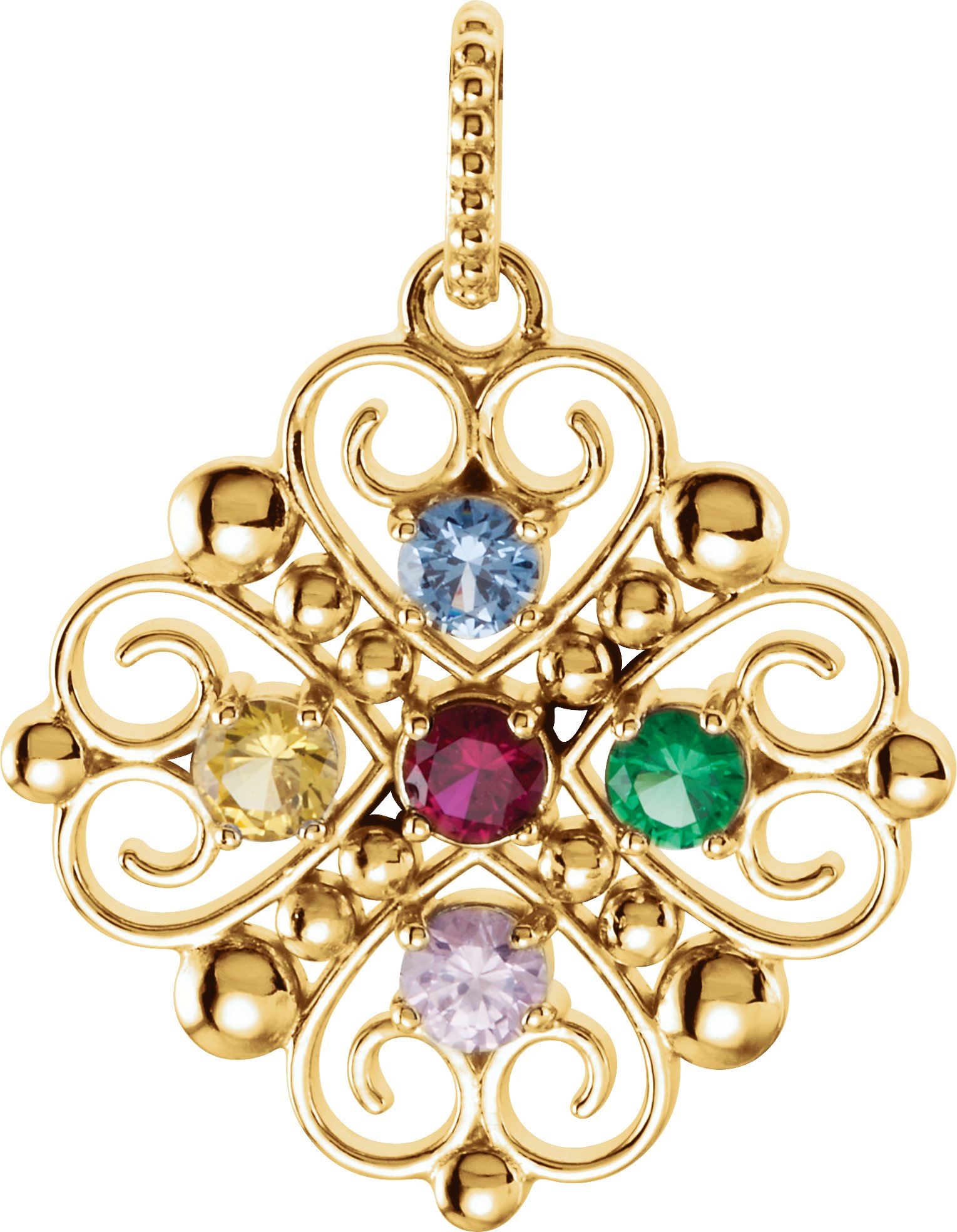 Family Heart Pendant