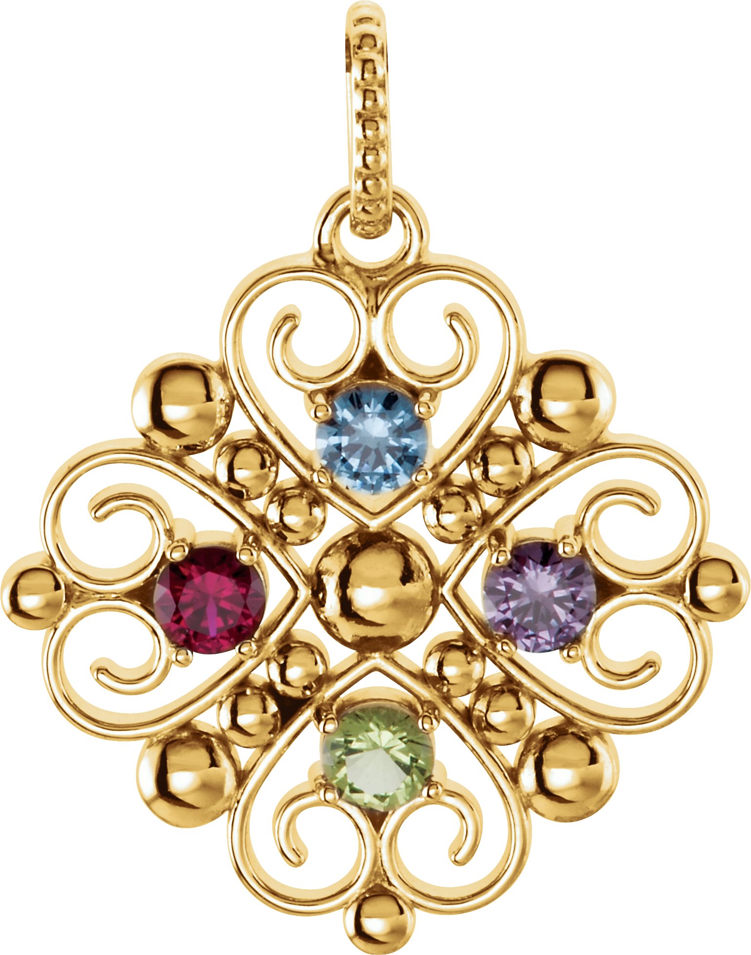 Family Heart Pendant