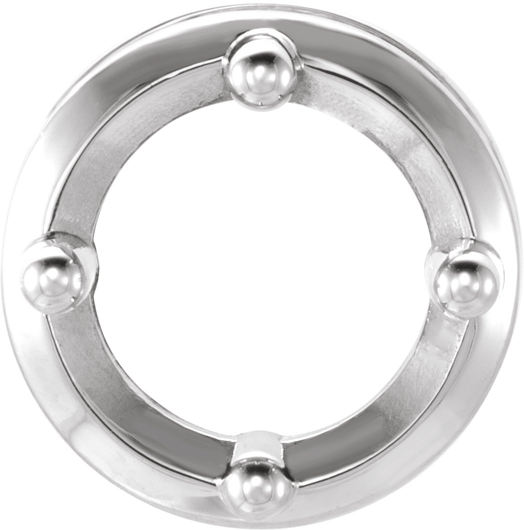 Round 4-Prong Slide Pendant