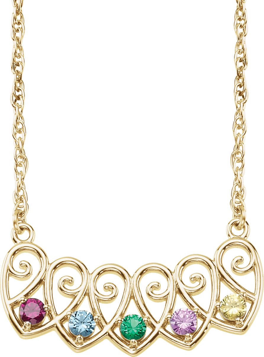 Family Heart Necklace or Center