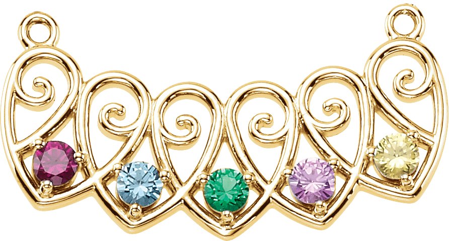 Family Heart Necklace or Center