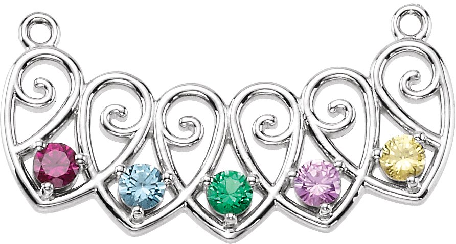 Family Heart Necklace or Center