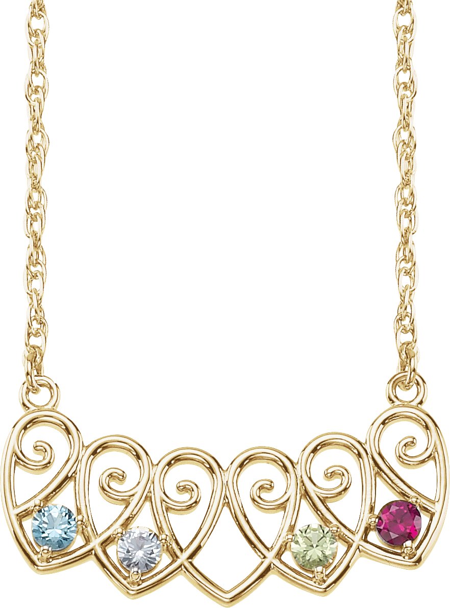 Family Heart Necklace or Center