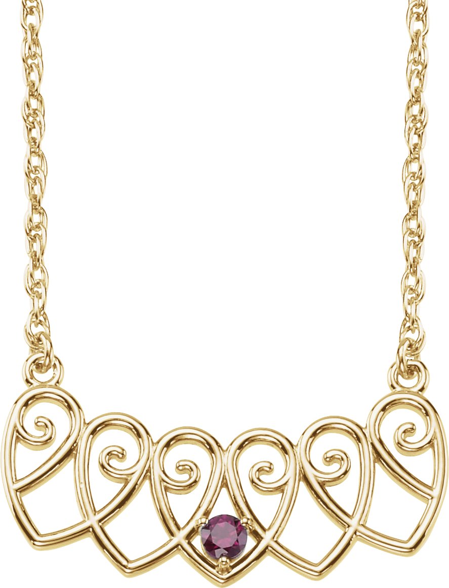 Family Heart Necklace or Center