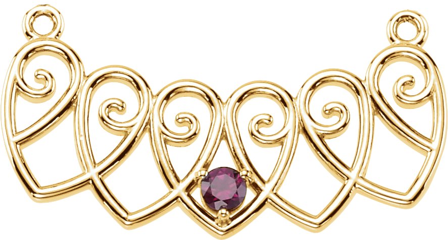 Family Heart Necklace or Center