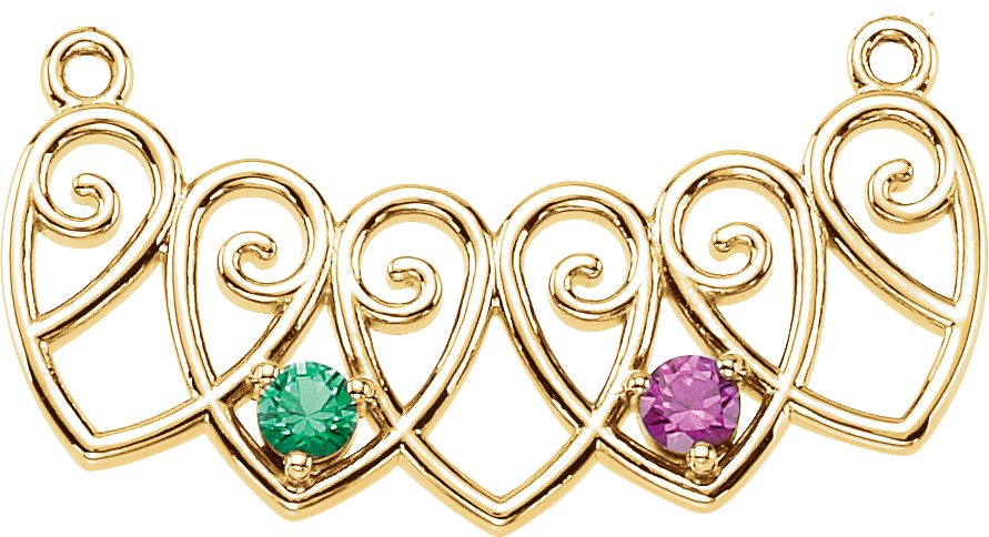Family Heart Necklace or Center