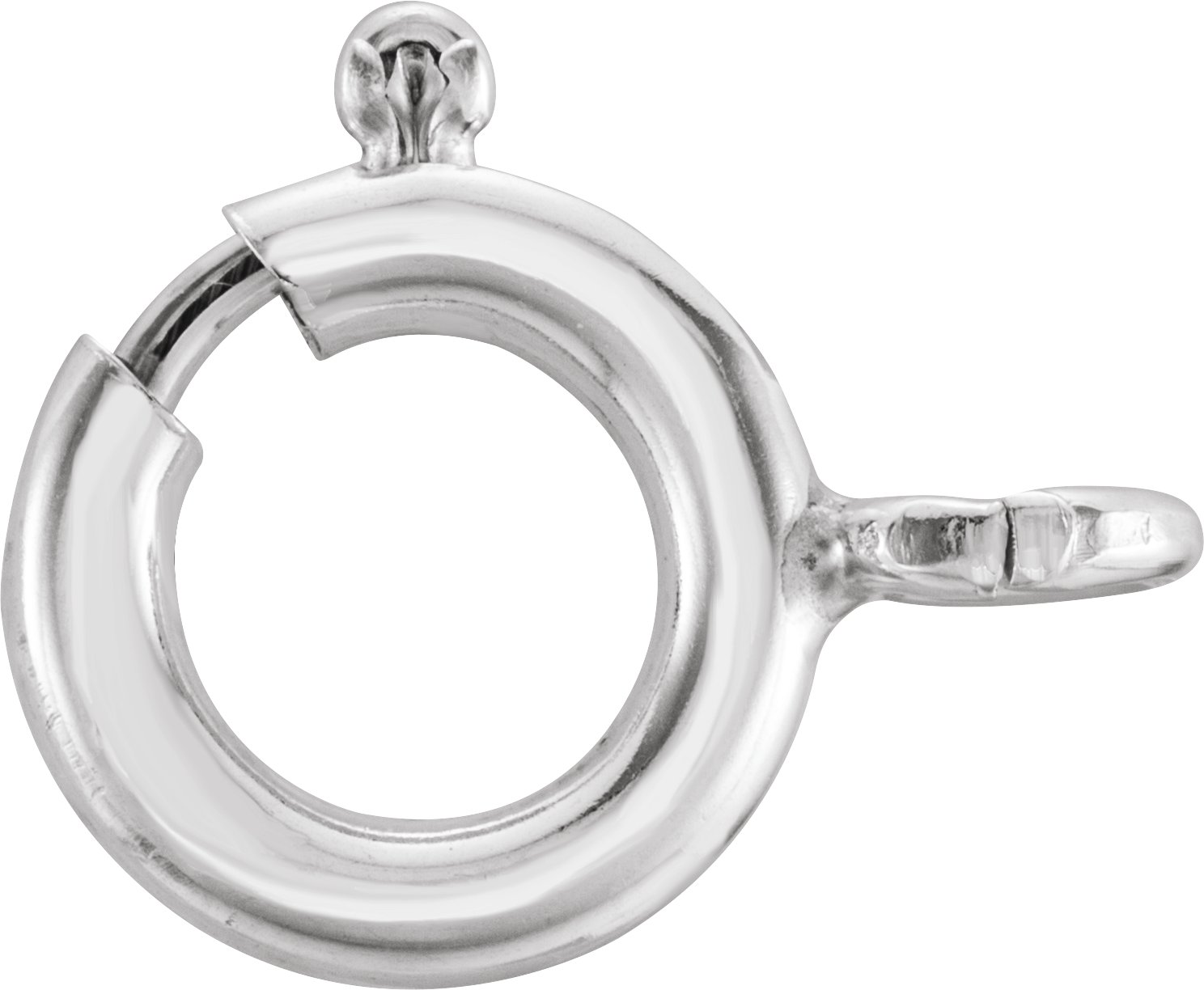 Seamless Spring Ring with Open Jump Ring