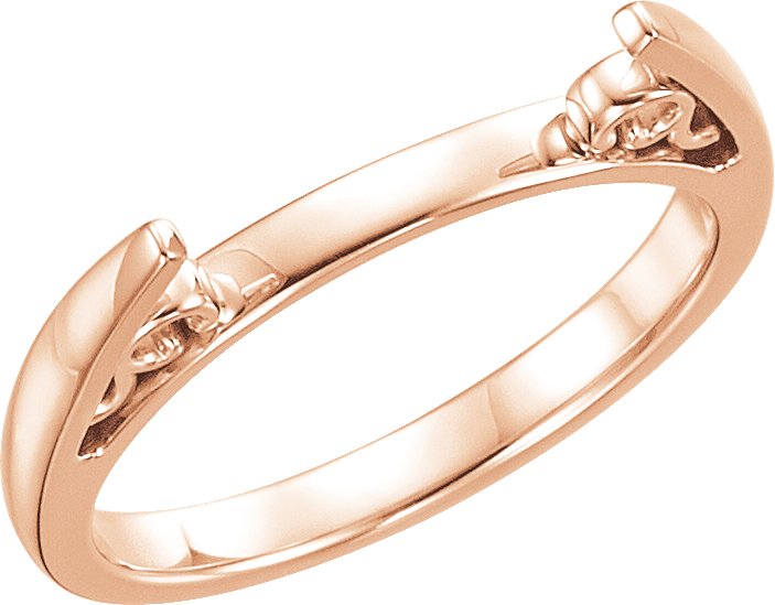 Cathedral-Style Laurel Scroll Open Shank