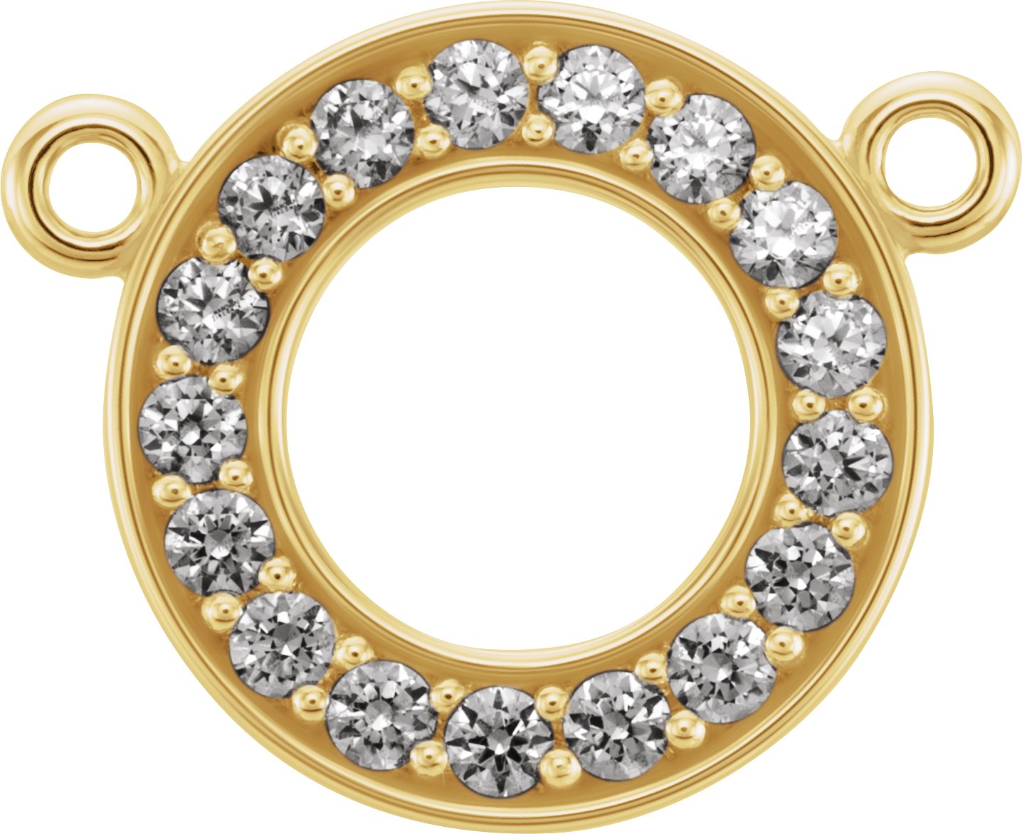 Accented Circle Necklace Center