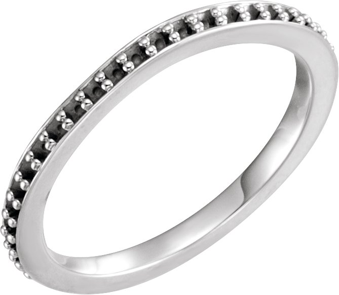 Half-Bezel Solitaire Engagement Ring or Band